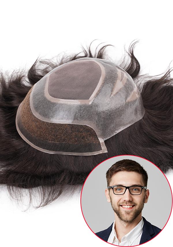 Hybrid Haartei mit hochwertigem Edel Echthaar Lordhair