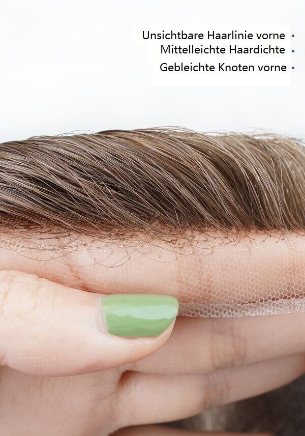 Lordhair Haarsystem für Männer - das Combo-IC-Unsichbare Haarlinie ultra natürlich