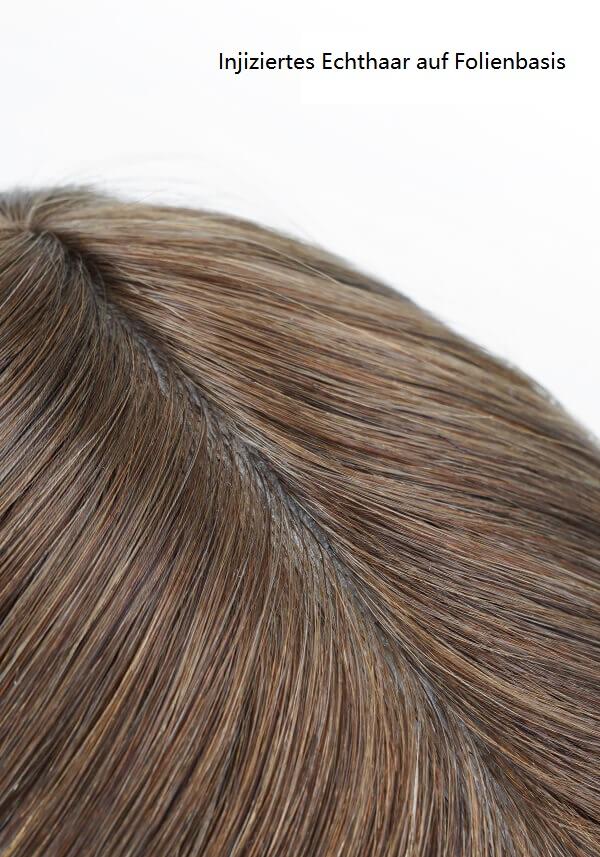 Lordhair Haarsystem für Männer - das Combo-IC-Injiziertes Echthaar auf Folienbasis