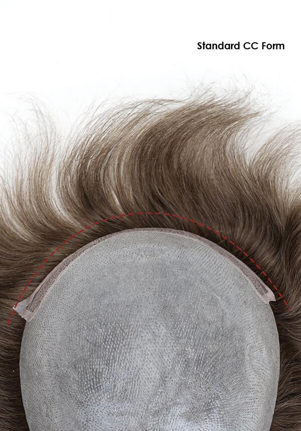 Combo-VP Haarteil | Dünnes Skin (0,06 mm) und French Lace vorne-4