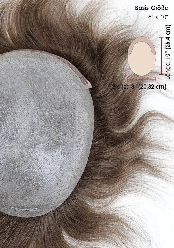 Combo-VP Haarteil | Dünnes Skin (0,06 mm) und French Lace vorne-5