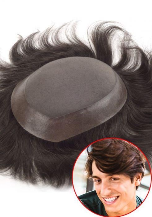 Lordhair L07 Gaze und Skin Rand mit Mono oben Haarsystem