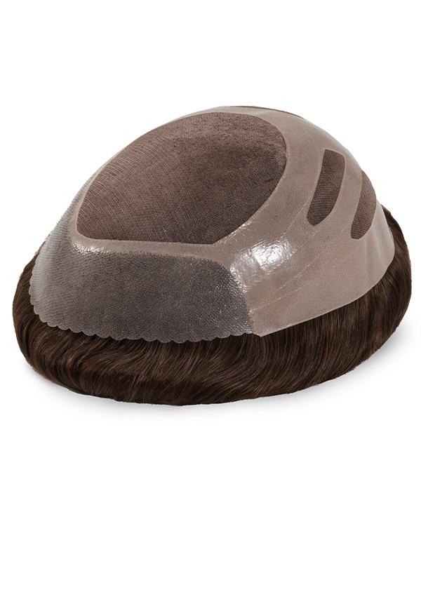 Genesis feines Mono mit Gaze-Folie vorne und PU-Folie hinten Haarsystem Männer Lordhair