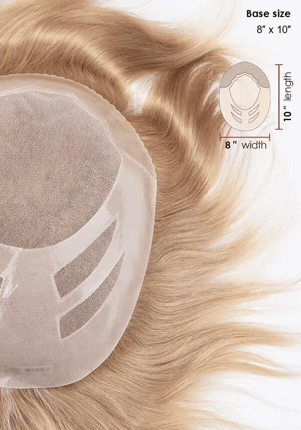 Genesis feines Mono mit Gaze-Folie vorne und PU-Folie hinten Haarsystem Männer Lordhair