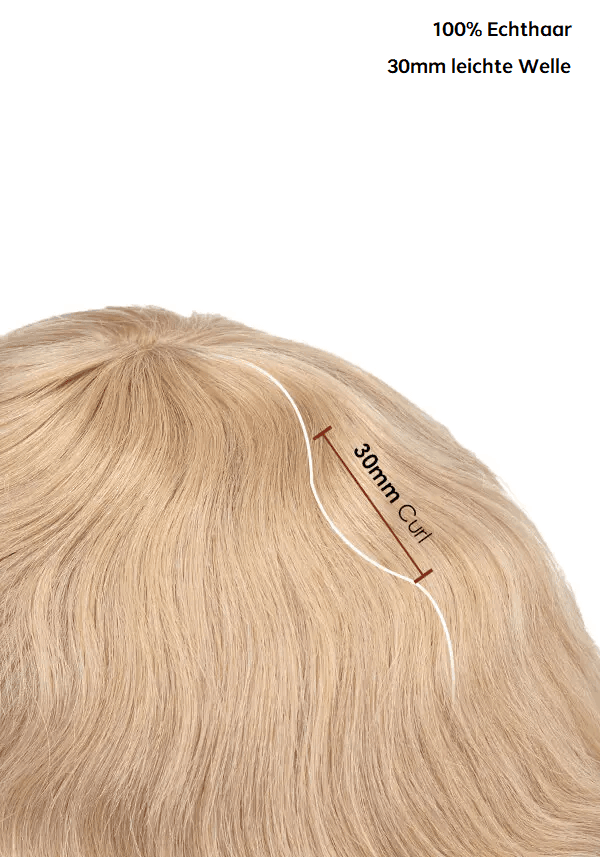 Genesis feines Mono mit Gaze-Folie vorne und PU-Folie hinten Haarsystem Männer Lordhair