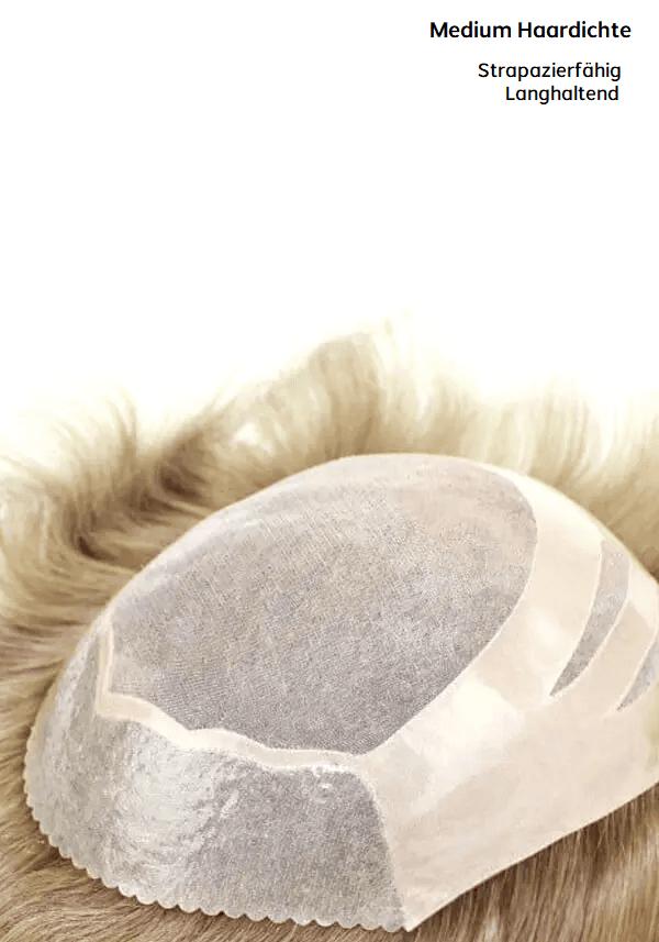 Genesis feines Mono mit Gaze-Folie vorne und PU-Folie hinten Haarsystem Männer Lordhair