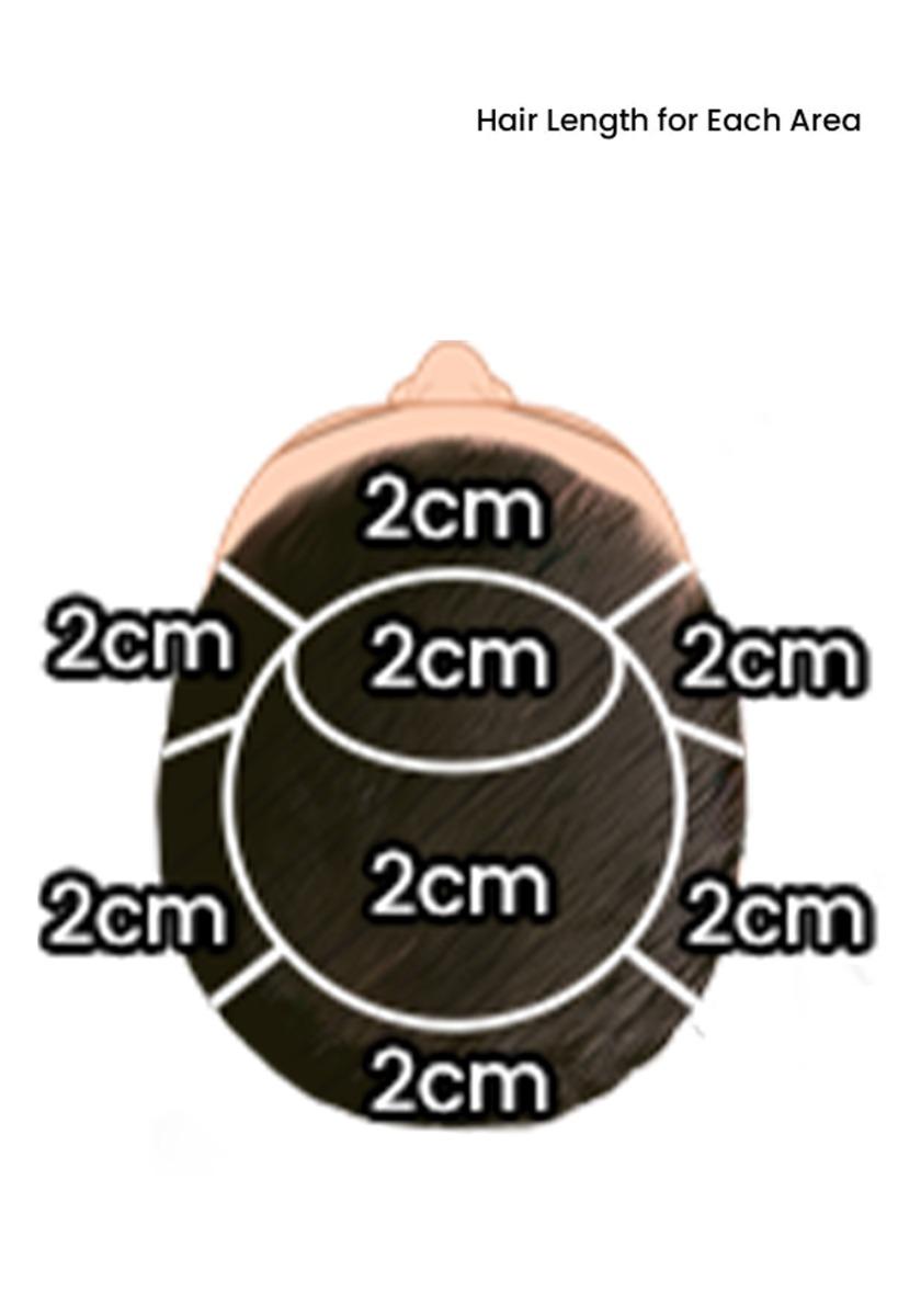 hair length for each area