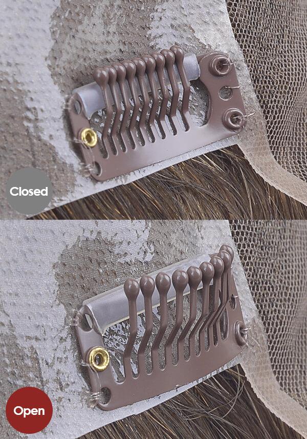Schmales Haarteil-Clip-System