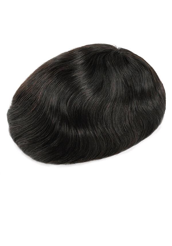 Lordhair Superfein geschweißtes Mono mit handgenähten Echthaaren Atmungsaktives Haarsystem