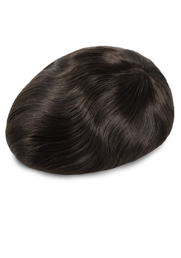 Lordhair Haarsystem mit Skin knotenlos injiziertes Echthaar auf French und Diamond Lace