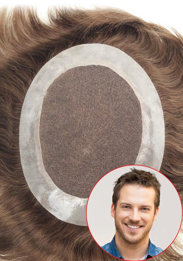 Lordhair Haarsystem Maßanfertigung-JQ1202-French Lace mit PU Umrandung 