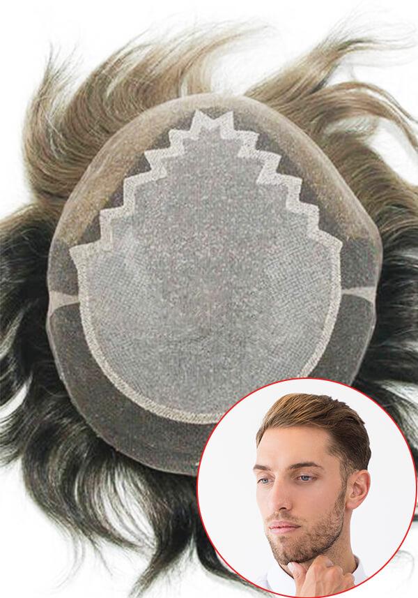 Lordhair Haarsystem Maßanfertigung-JQ1307-French Lace, Swiss Lace und Seiden