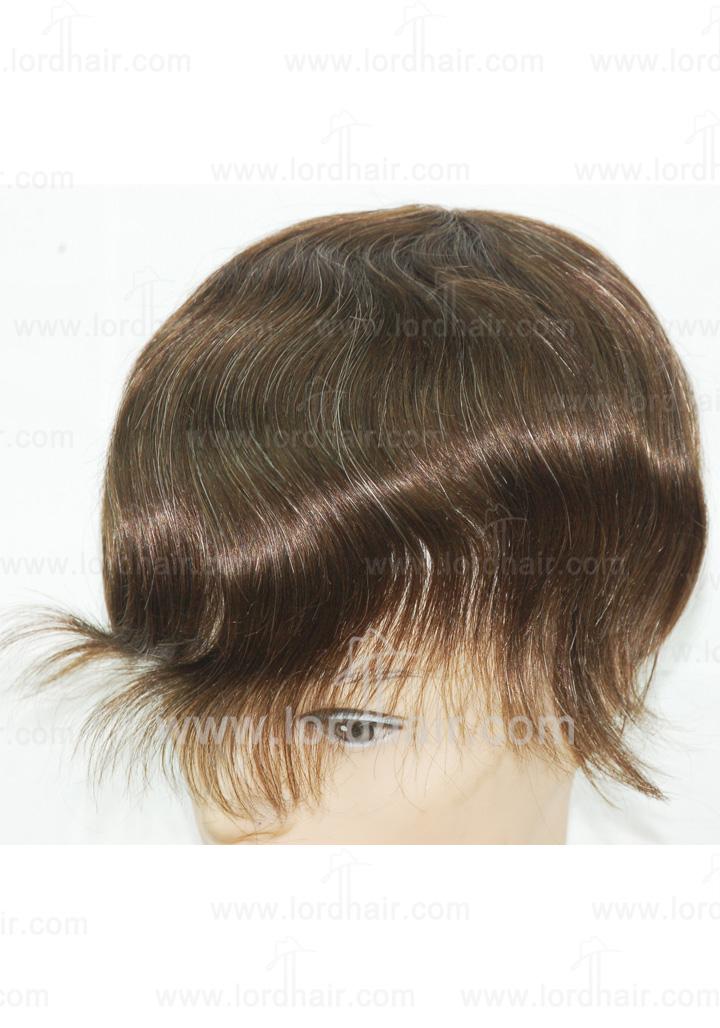 Lordhair Haarsystem Maßanfertigung-JQ656-French Lace mit dünner Folienumrandung Echthaar
