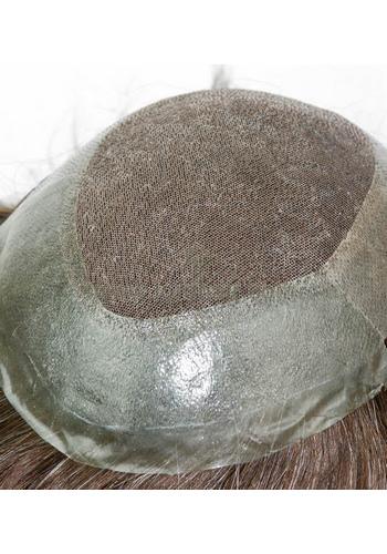 Lordhair Haarsystem Maßanfertigung-JQ656-French Lace mit dünner Folienumrandung Echthaar