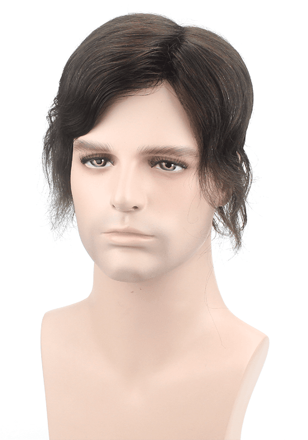 Lordhair Haarsystem Maßanfertigung - Feines Mono mit PU Umrandung und gefaltenem French Lace vorne