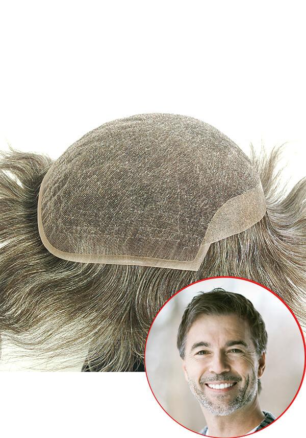 Lordhair Haarsystem Maßanfertigung-L15-French Lace mit Folie hinter und an den Seiten
