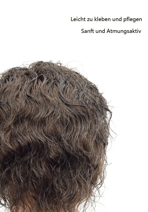 Lordhair Haarsystem Maßanfertigung - S08- French Lace Haarsystem mit PU, klebenleicht, pflegenleicht, sanft, atmungsaktiv