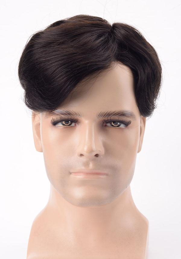 Haarsystem für Männer aus Feinem Mono und Folienumrandung