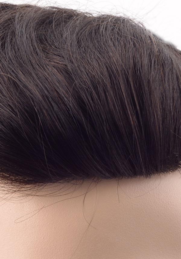 Haarsystem für Männer aus Feinem Mono und Folienumrandung