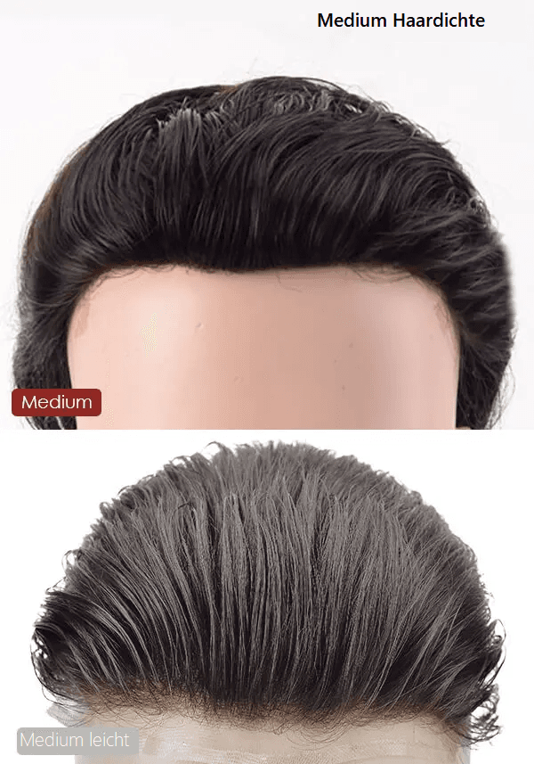 Quantum-M Lordhair Hohe Haardichte + French Lace vorne und oben + Skin Rand hinten und an den Seiten