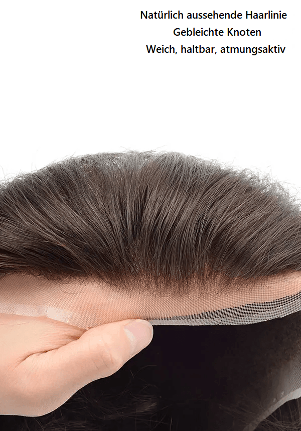 Quantum-M Lordhair Hohe Haardichte + French Lace vorne und oben + Skin Rand hinten und an den Seiten