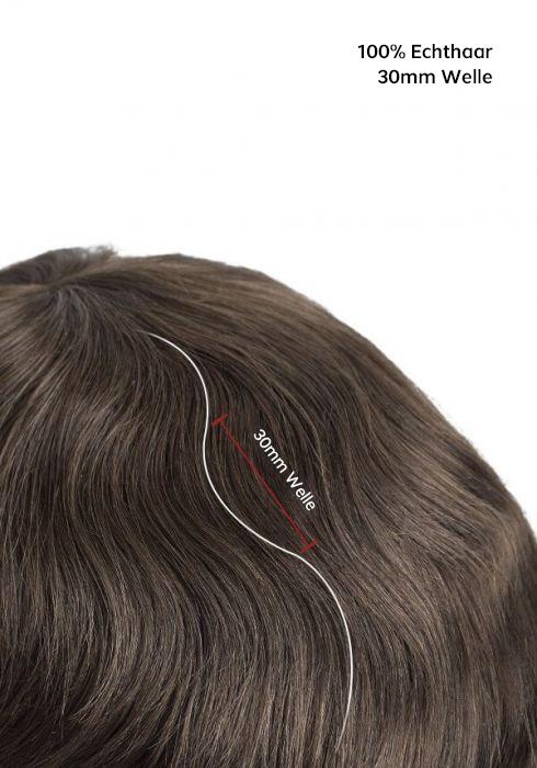 100% Echthaar Toupet Männer Haarsystem Lordhair