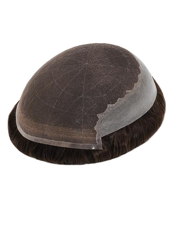 Quanta Haarsystem mit French Lace vorne und oben sowie dünnem Skin hinten und an den Seiten 