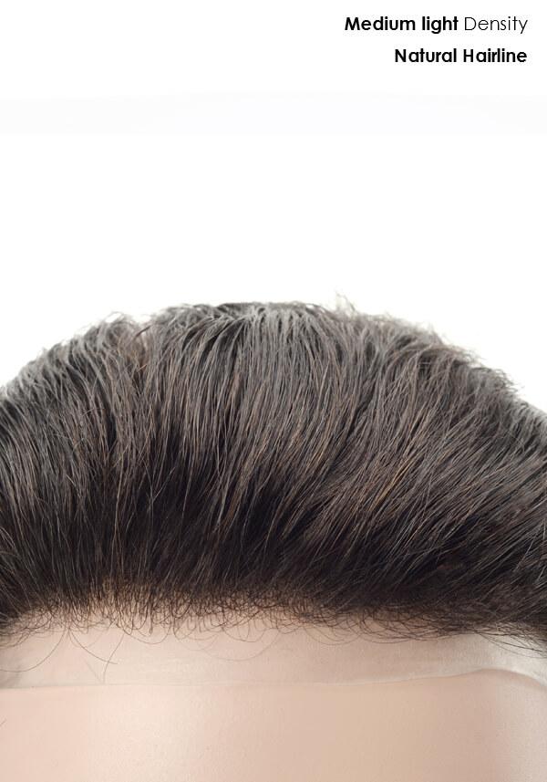 Lordhair Superskin-M Haarsystem mit Skin Basis und hoher Haardichte