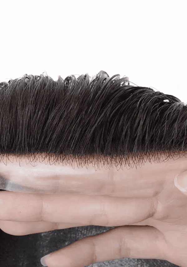 Lordhair Haarsystem Maßanfertigung - S01-super dünner Folie Basis, V-Loop Technik, natürliche Haarlinie