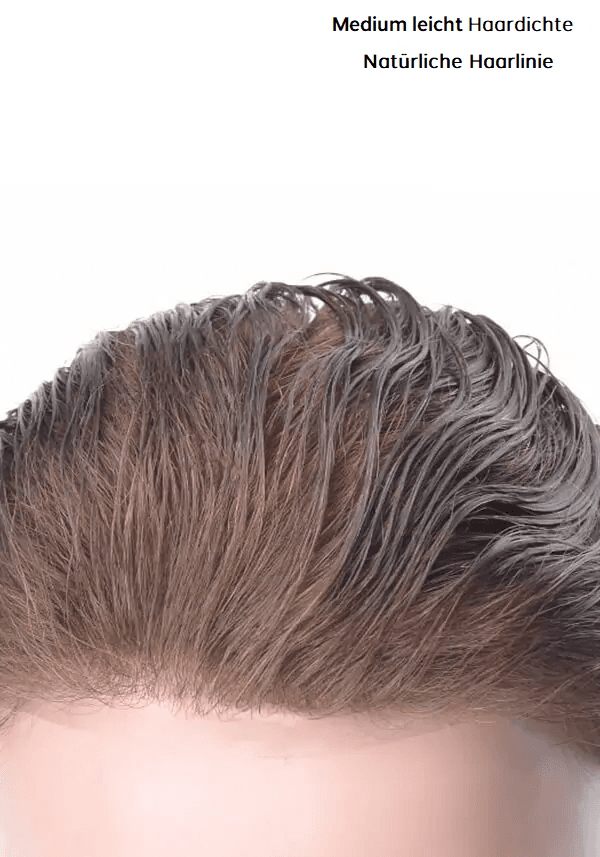SuperSkin V hauchdünne Folie mit Remy Echthaar Toupet für Männer