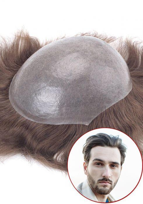 SuperSkin V hauchdünne Folie mit Remy Echthaar Toupet für Männer