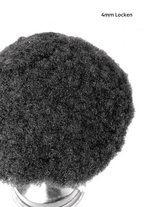 Natürliches Langlebiges Afro Haarsystem mit 4mm Locken Lordhair