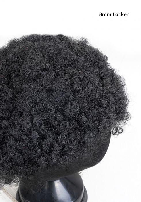 Natürliches Langlebiges Afro Haarsystem mit 8mm Locken Lordhair