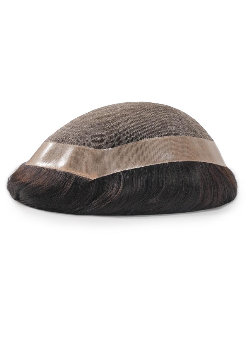 French Lace, PU Umrandung und doppelter Lace Front - Atmungsaktives Haarsystem für Männer