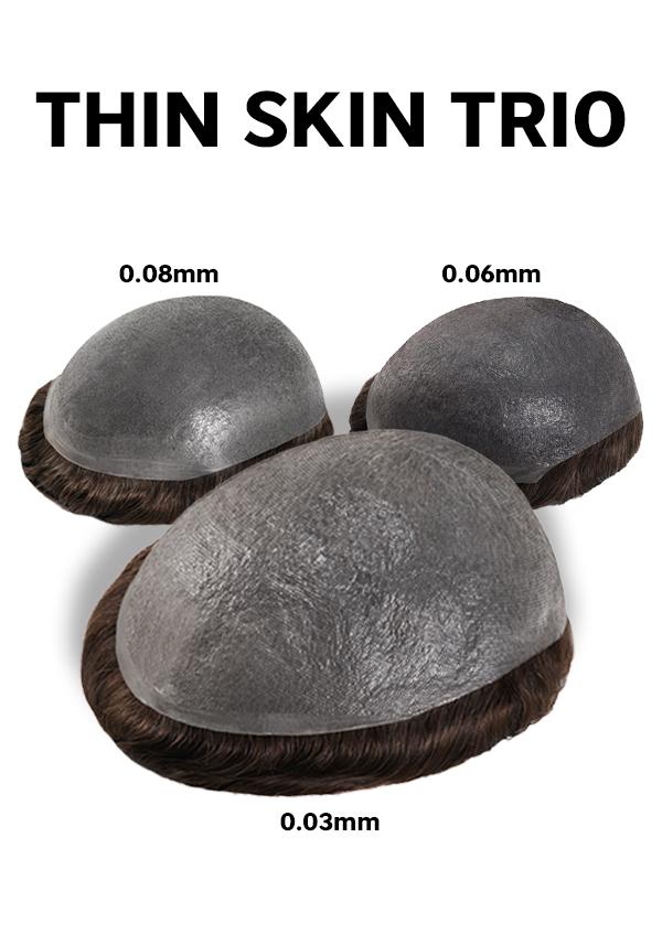 Thin Skin Trio Men's Hair System