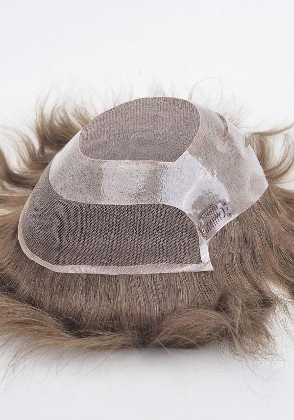 Haarteil-Clip-System mit einer Basis aus feinem Mono und Lace im Frontbereich 