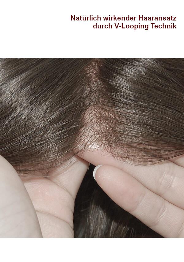 Skin Montur mit V-Loop Haaransatz