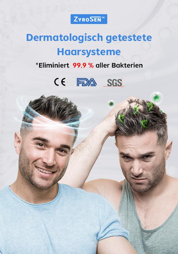 ZyroSen Hairpiece Essentials mit antibakteriellem Upgrade – Einfaches Anclipsen, perfekter Sofort-Sitz für Neueinsteiger