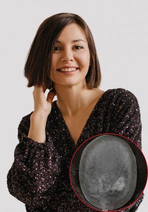 Europäische Echthaar Perücke mit einer 0,08 mm Skin Basis 