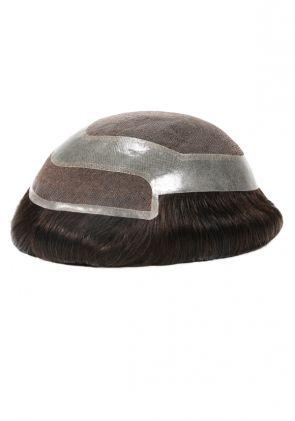 French Lace und Skin Basis Haarsystem mit Standard-Frontform