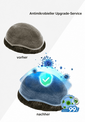 Antimikrobieller Upgrade-Service für Haarsysteme