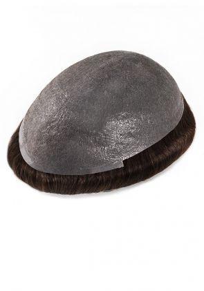 Haarsystem mit knotenloser 0,06 mm Skin Basis mit leichter-medium leichter Haardichte