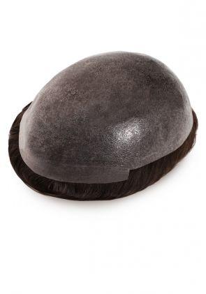 Herren Toupet - Europäisches Echthaar, knotenlose 0,08 mm dünne Folienbasis