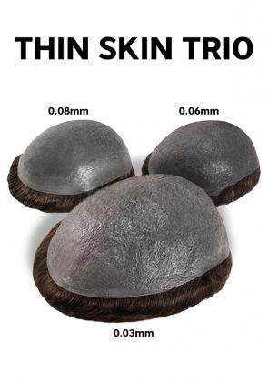 Unsere Bestseller: Folien Haarsysteme mit 0,03 mm, 0,06 mm oder 0,08 mm Folienstärke- Wähle ein besten geeigneten Produkt