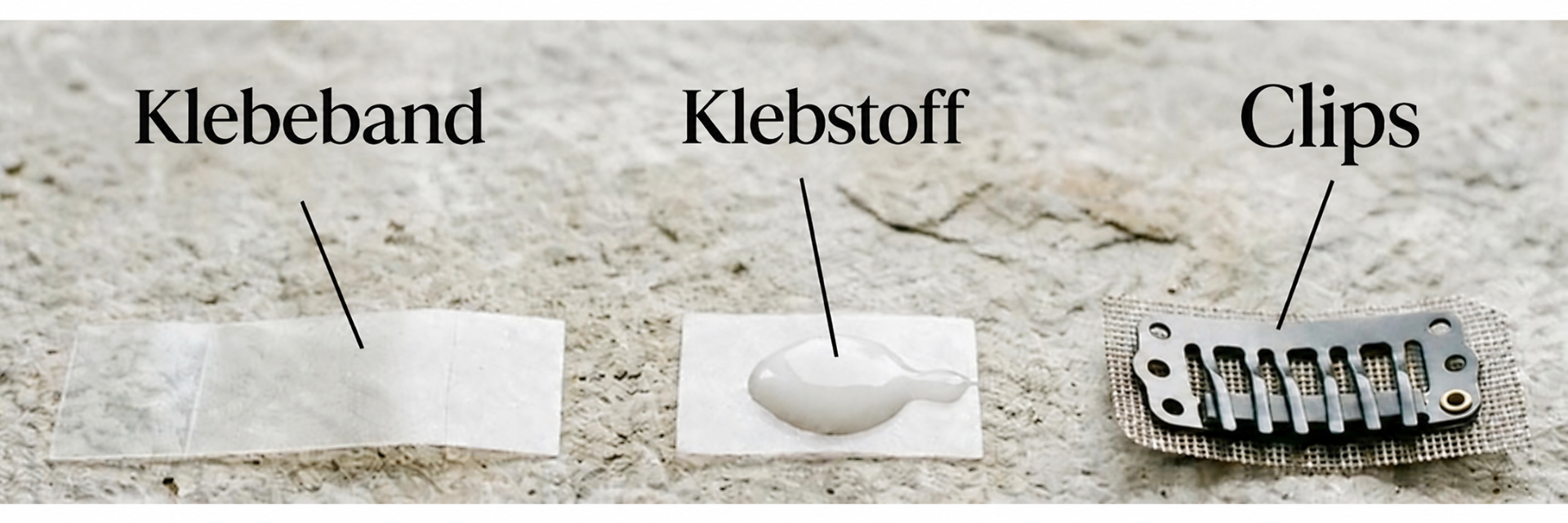 Befestigungsmethode von Haarsystem