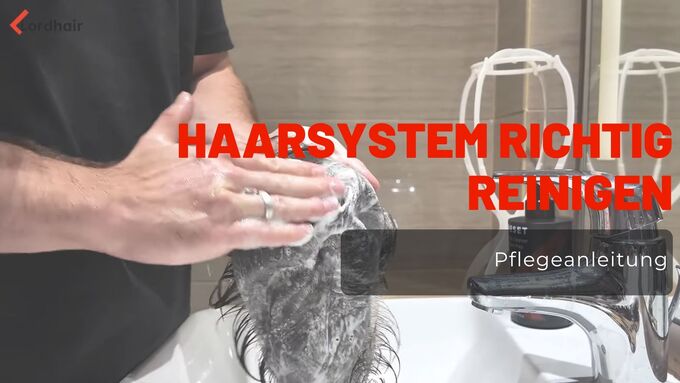 Haarsystem reinigen Anleitung