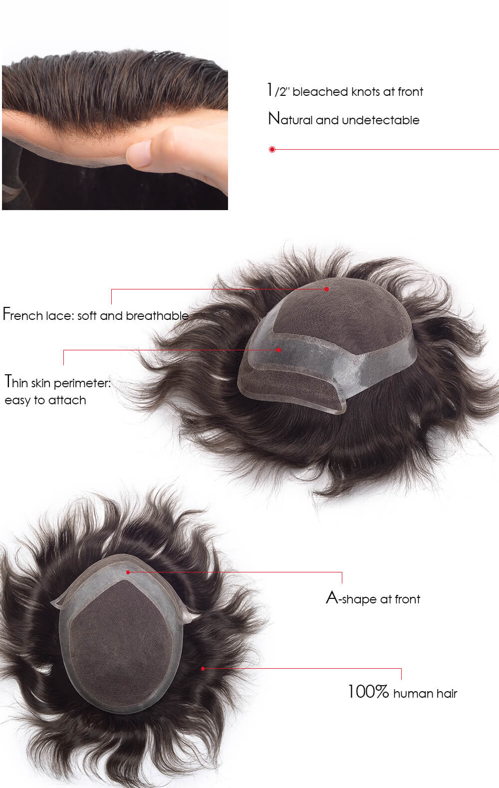 Hair systems for men