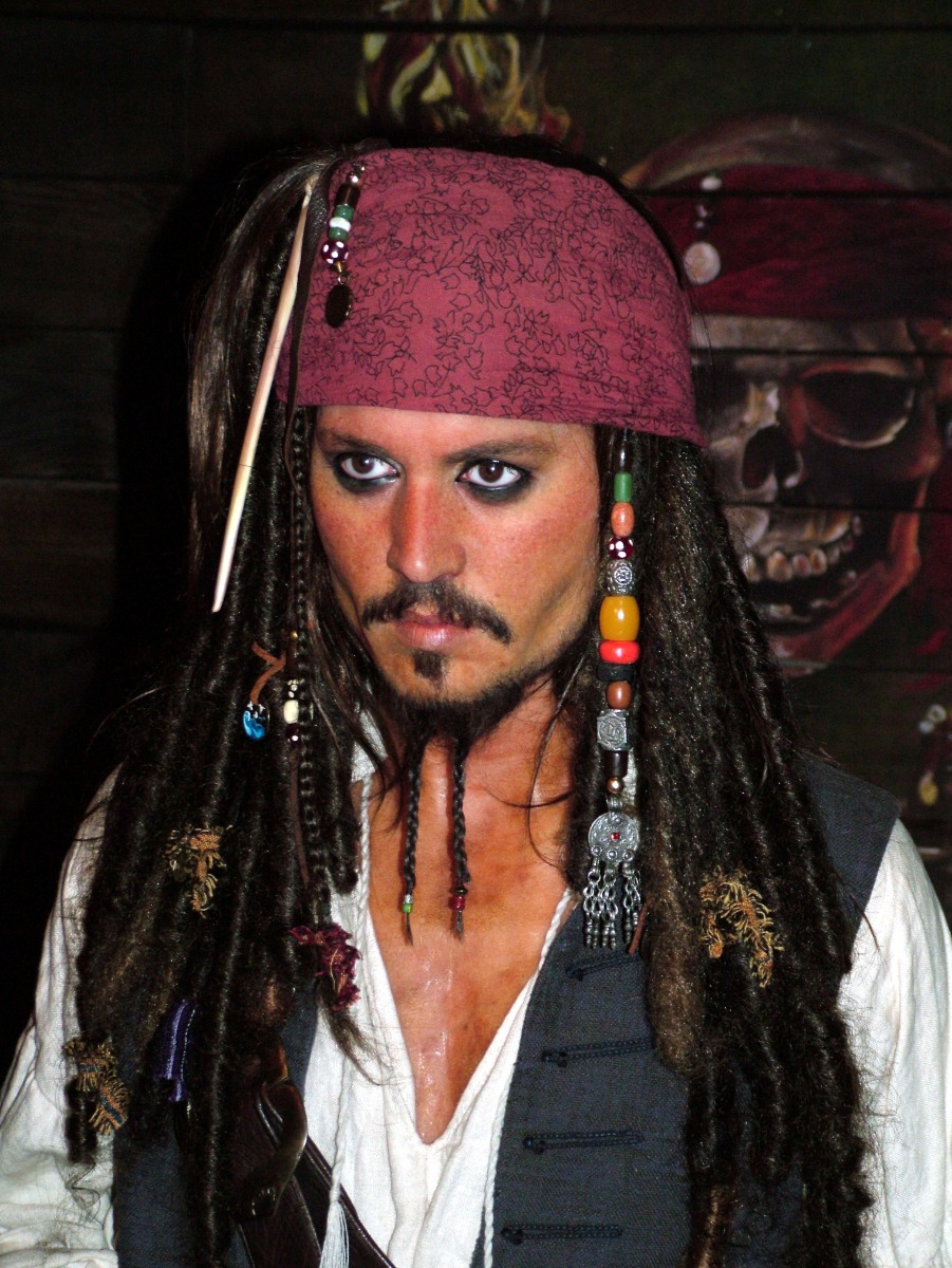 Johnny Depp Perücke in Fluch der Karibik