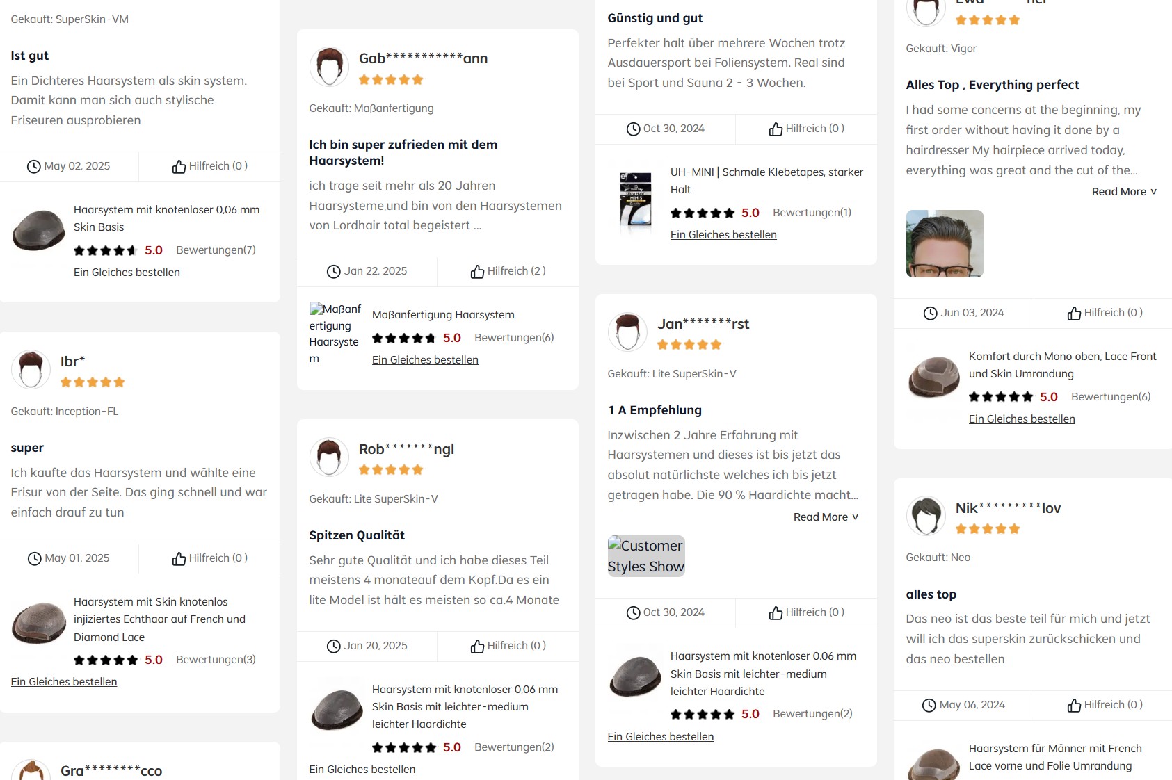 Reviews über Lordhair