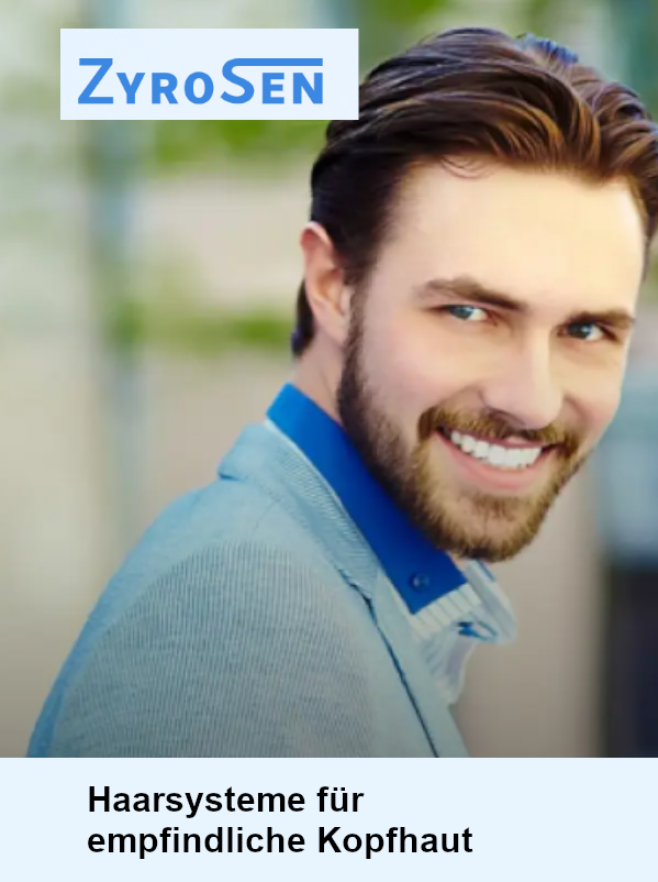 Toupet für empfindliche Kopfhaut